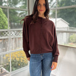 'Alumni Academy' Boat Neck Button Down Knit Cardigan Sweater - Love and Lee Apparel
