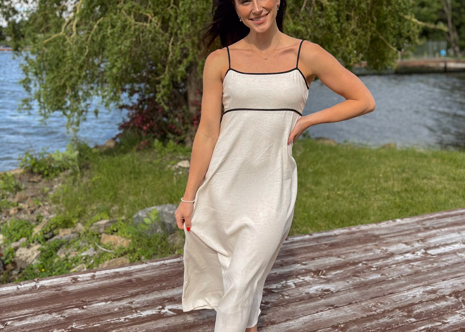 Collecting Shells Spaghetti Strap Midi Dress - Love and Lee Apparel
