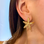 Starfish Stud Earrings 18K Gold Plated - Love and Lee Apparel