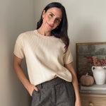 The 'FriendsGiving' Round Neck Short Sleeve Sweater - Love and Lee Apparel