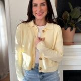 The Yanik Collared Button Down Long Sleeve Cardigan - Love and Lee Apparel