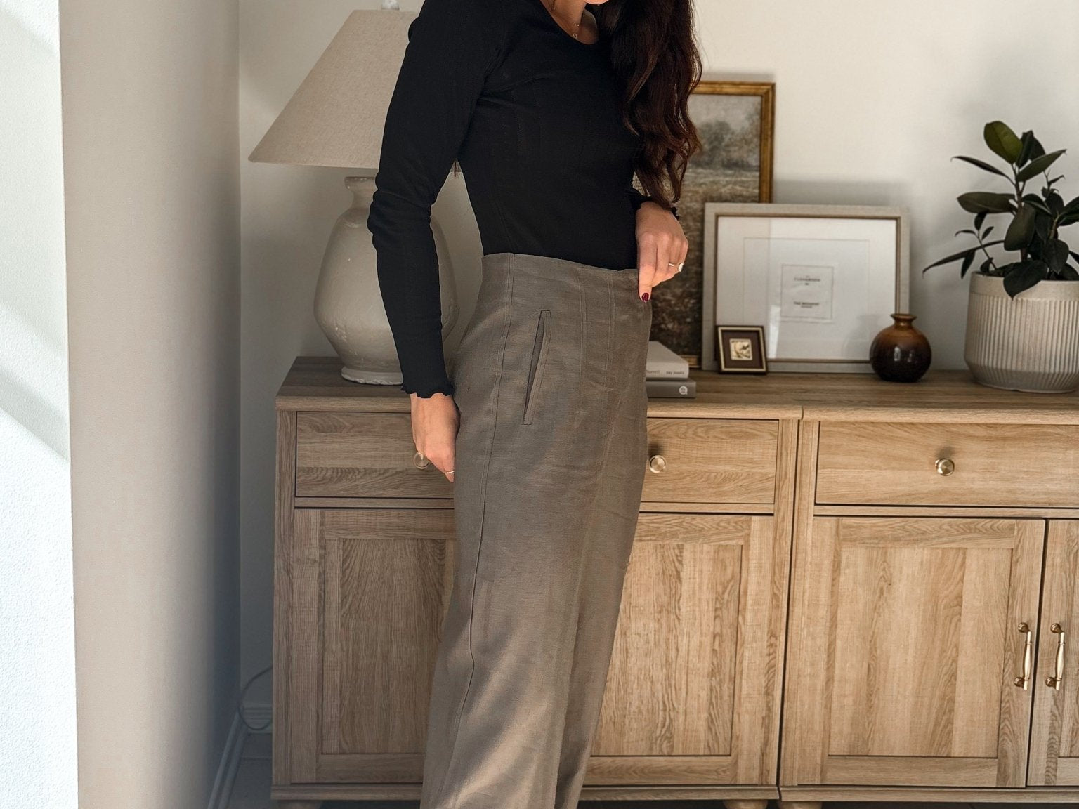 October Morning High Waisted Trousers - Love and Lee Apparel