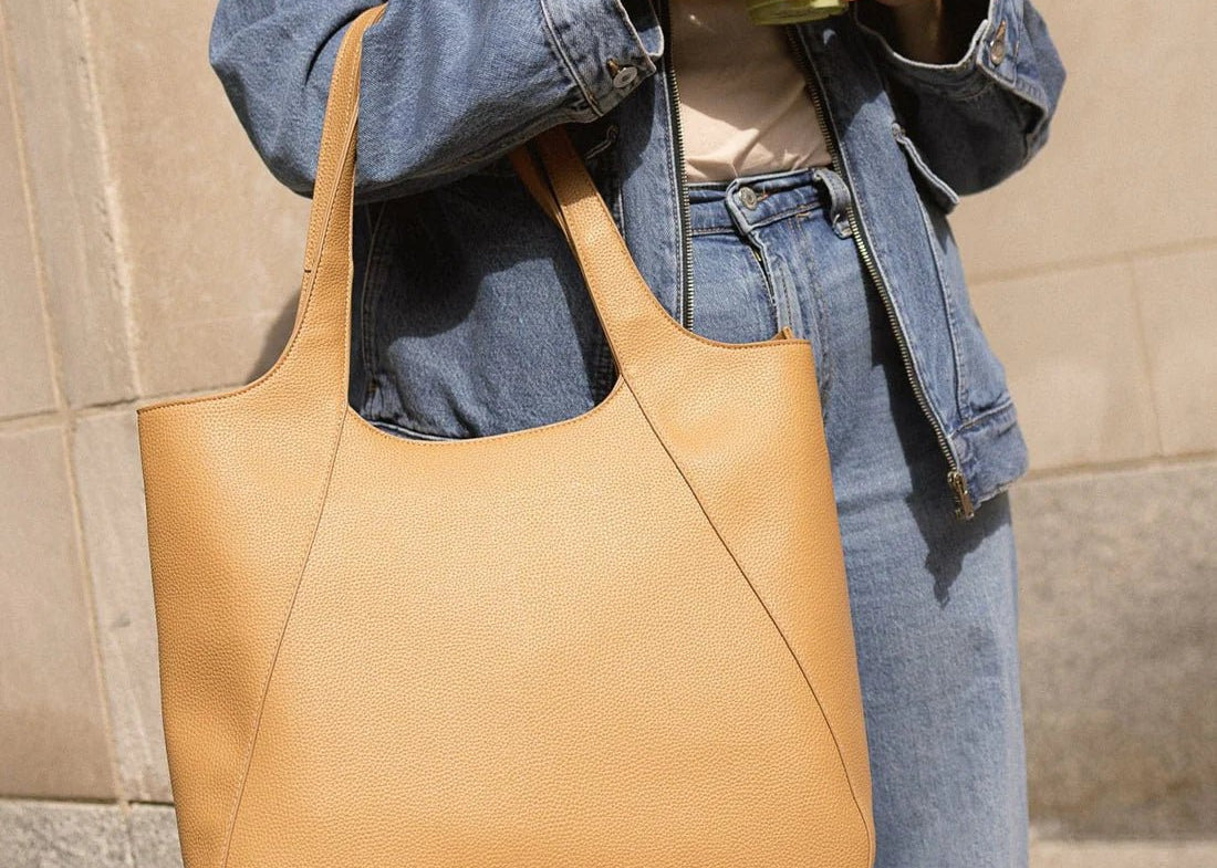 The Stacey – Souvenir Vegan Leather Tote Bag - Love and Lee Apparel