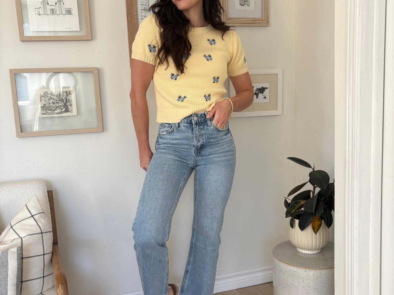 The Charlie 90's Super High Rise Ankle Slim Wide Jeans - Love and Lee Apparel