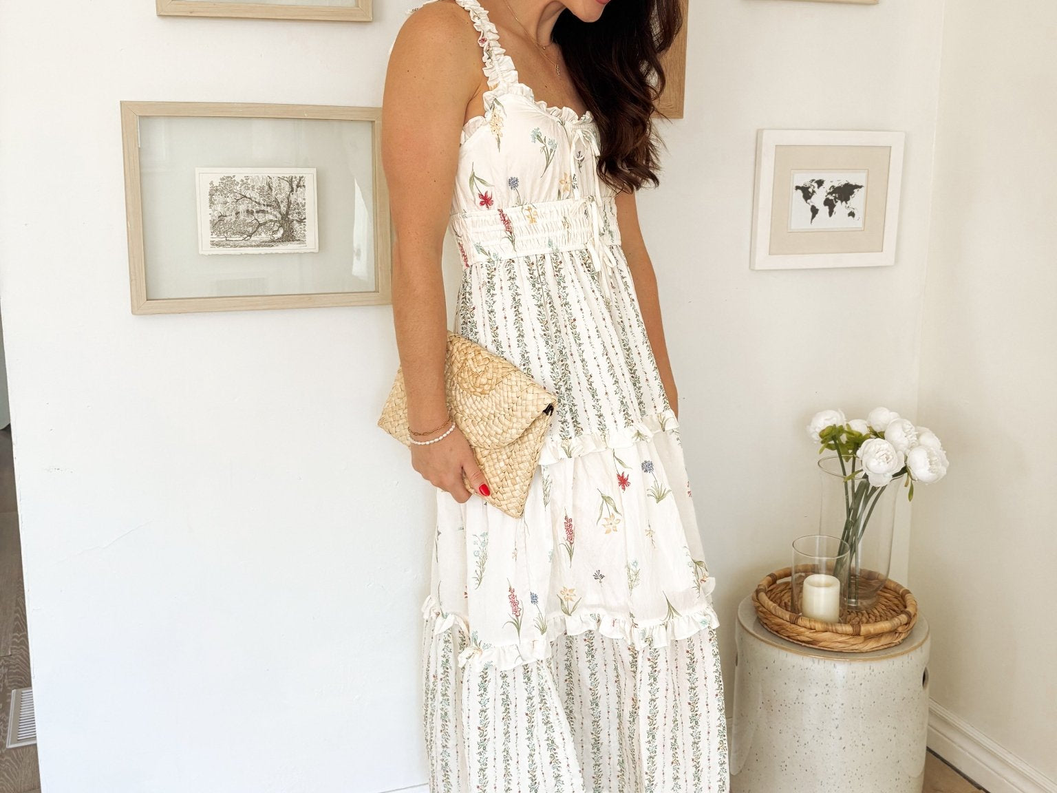 The Zoee Floral Pattern Dress - Love and Lee Apparel