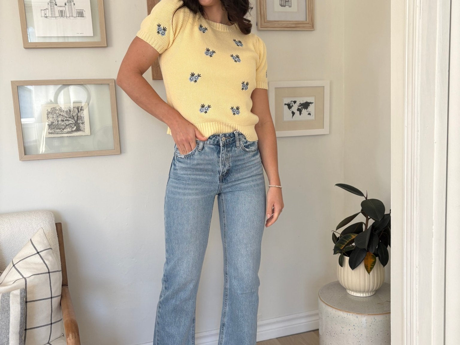 The Charlie 90's Super High Rise Ankle Slim Wide Jeans - Love and Lee Apparel