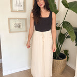 Tia High Waisted Pleated Skirt - Love and Lee Apparel
