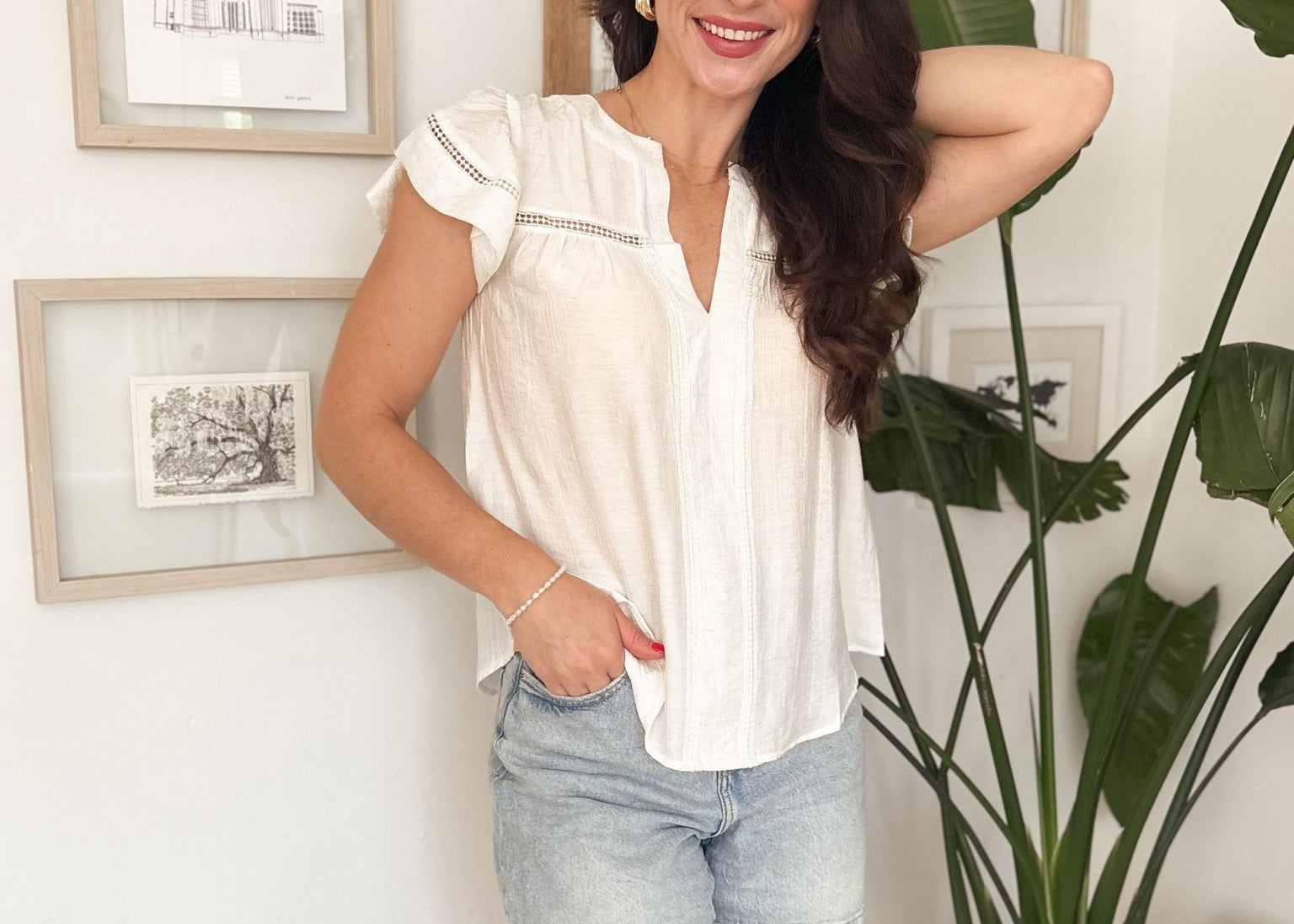 The Clara White Blouse - Love and Lee Apparel