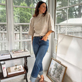 'The Oxford' High Rise Cuffed Ankle Straight Jeans - Love and Lee Apparel
