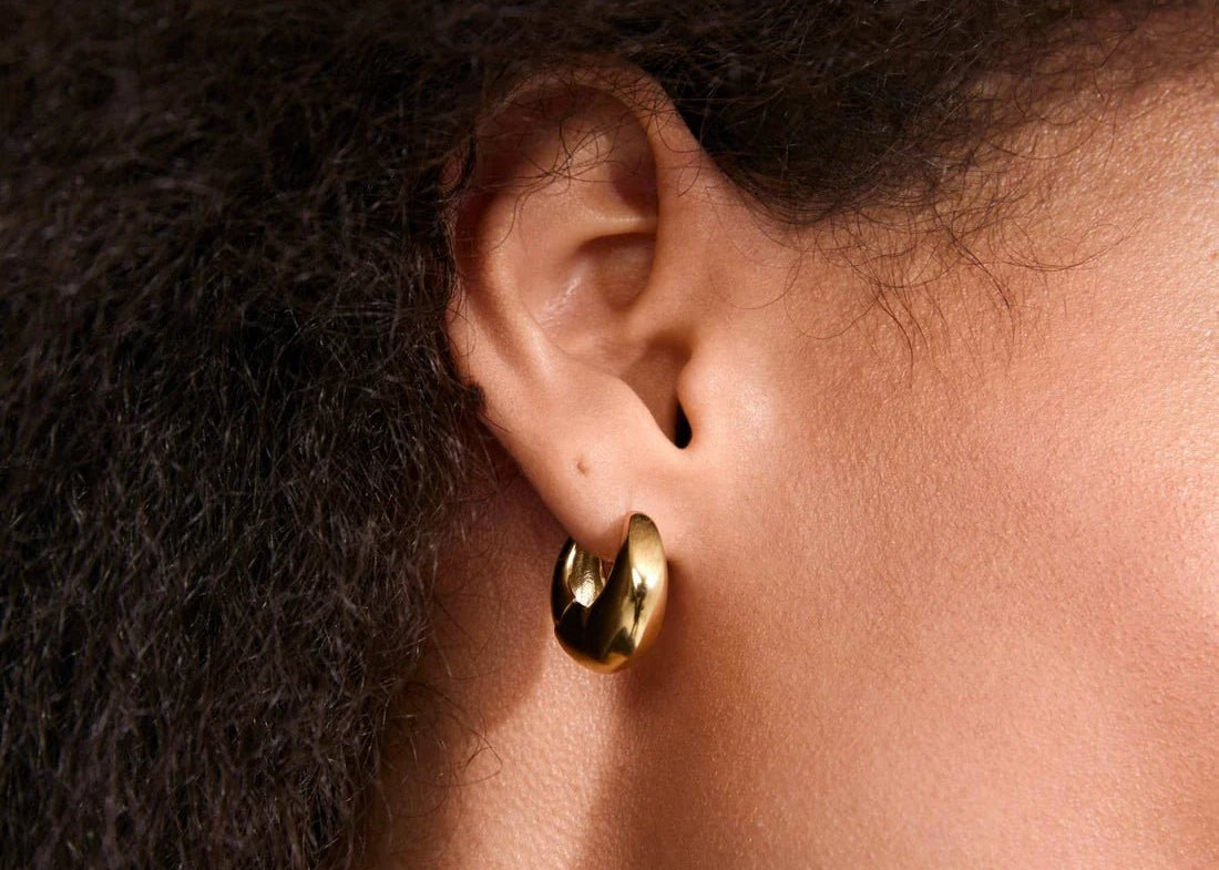 Kairoa recycled chunky hoop earrings - Love and Lee Apparel