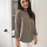 Arliana Blouse with Front Pockets - Love and Lee Apparel