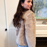 The Trish Crew Neck Teddy Jacket with Toggles - Love and Lee Apparel