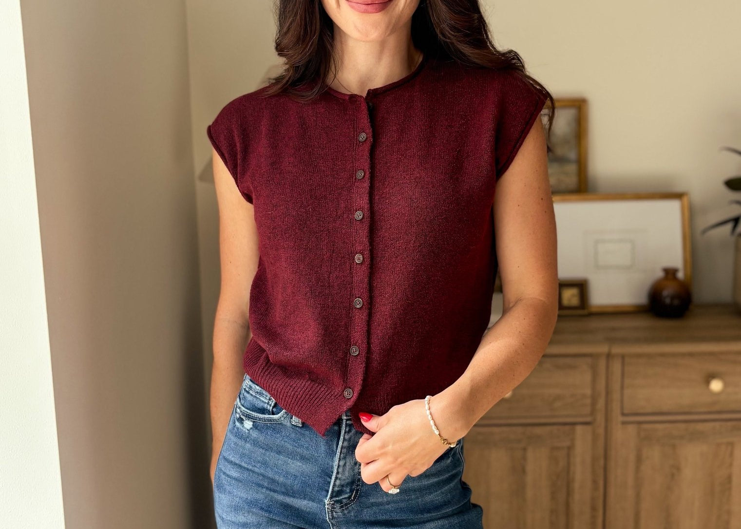 Cobblestone Street Cap Sleeve Sweater - Love and Lee Apparel