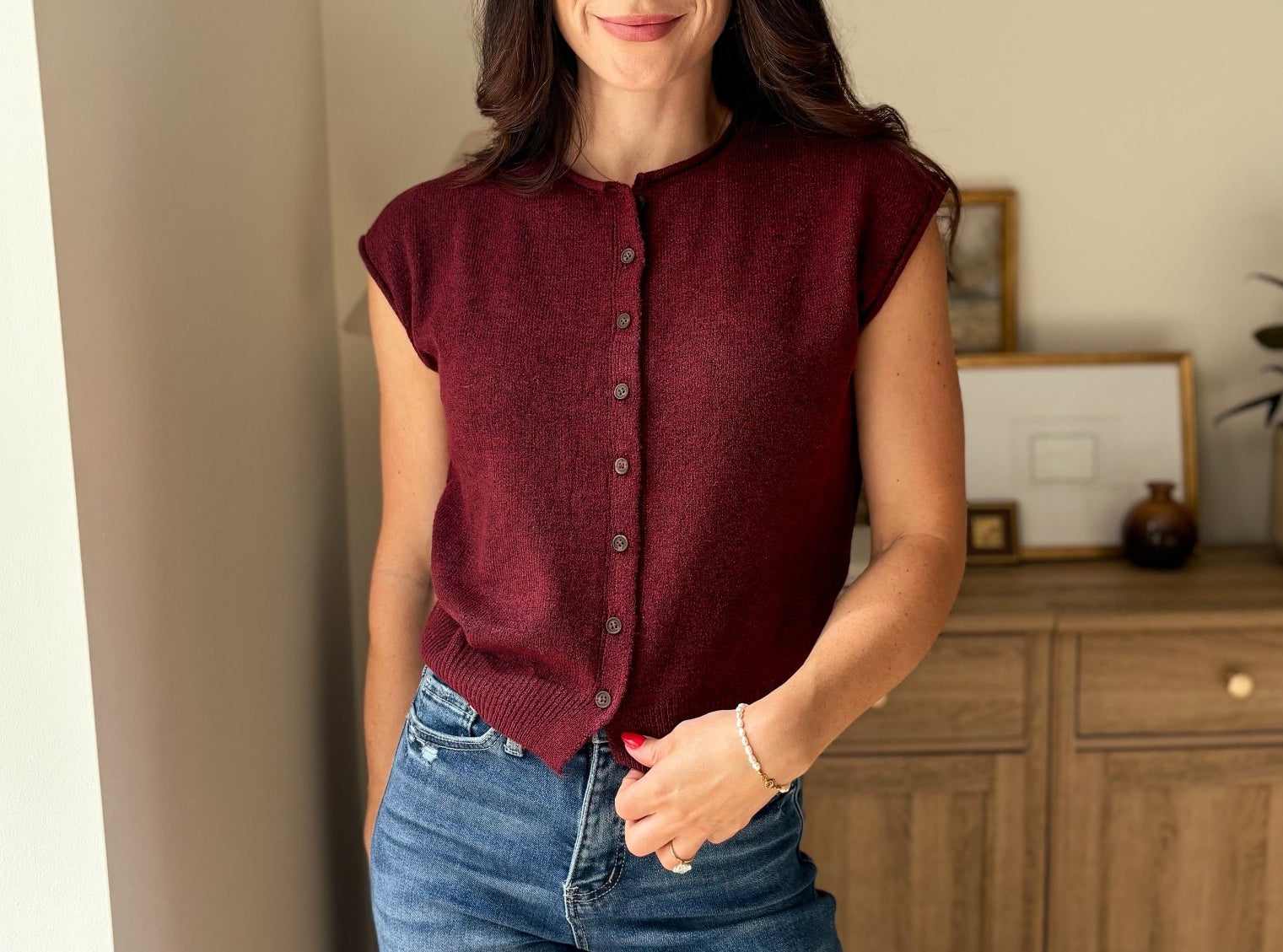 Cobblestone Street Cap Sleeve Sweater - Love and Lee Apparel
