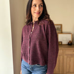 The Maison Merlot Knit Cardigan in Burgundy - Love and Lee Apparel