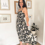 The Isabelle Floral Smocked Spaghetti Strap Midi Sundress - Love and Lee Apparel