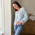 The Morgan Long Sleeve Striped Knit Cardigan - Love and Lee Apparel
