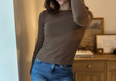 The Stonehouse Long Sleeve Boat Neck Ribbed Knit Top - Love and Lee Apparel