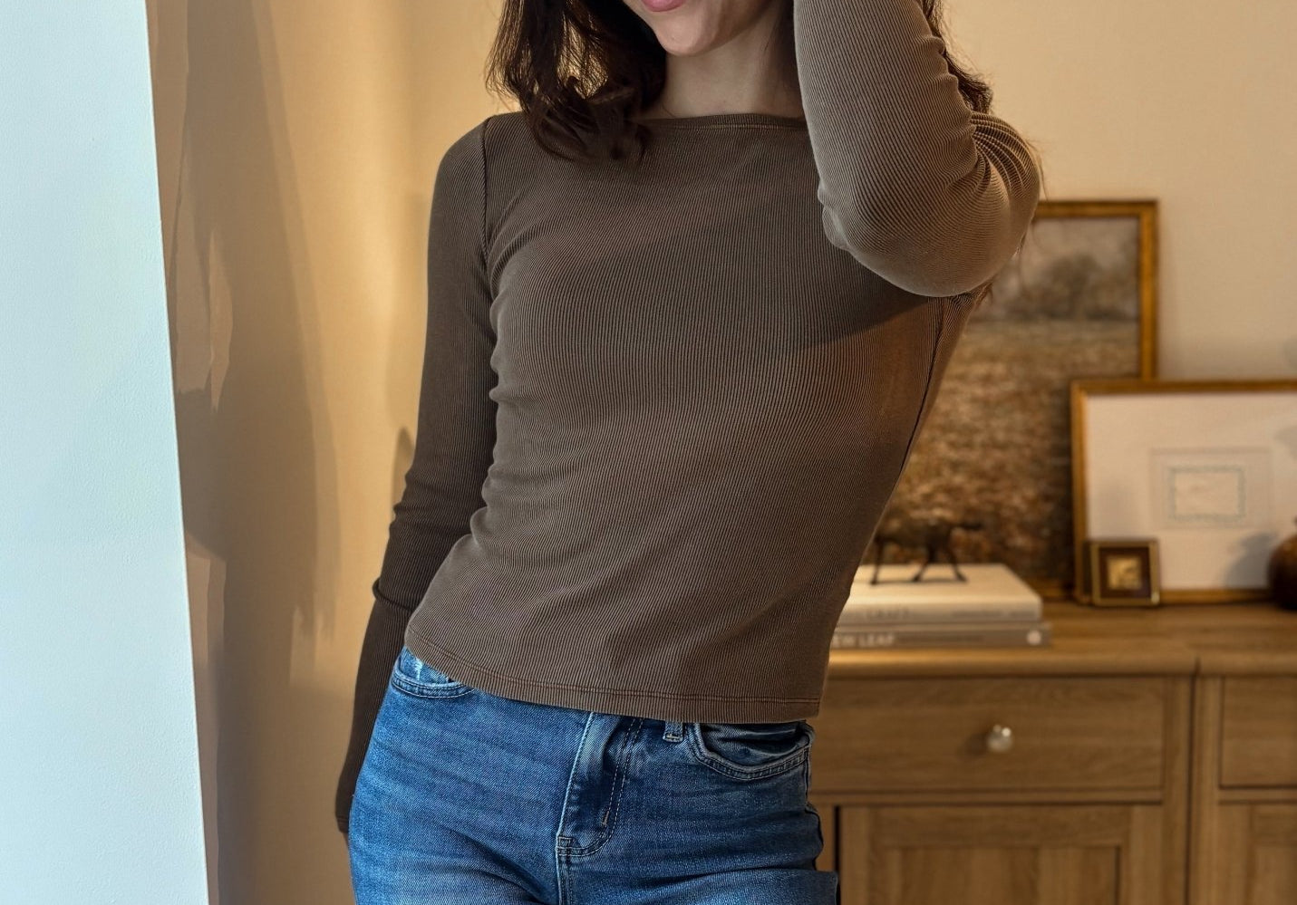 The Stonehouse Long Sleeve Boat Neck Ribbed Knit Top - Love and Lee Apparel