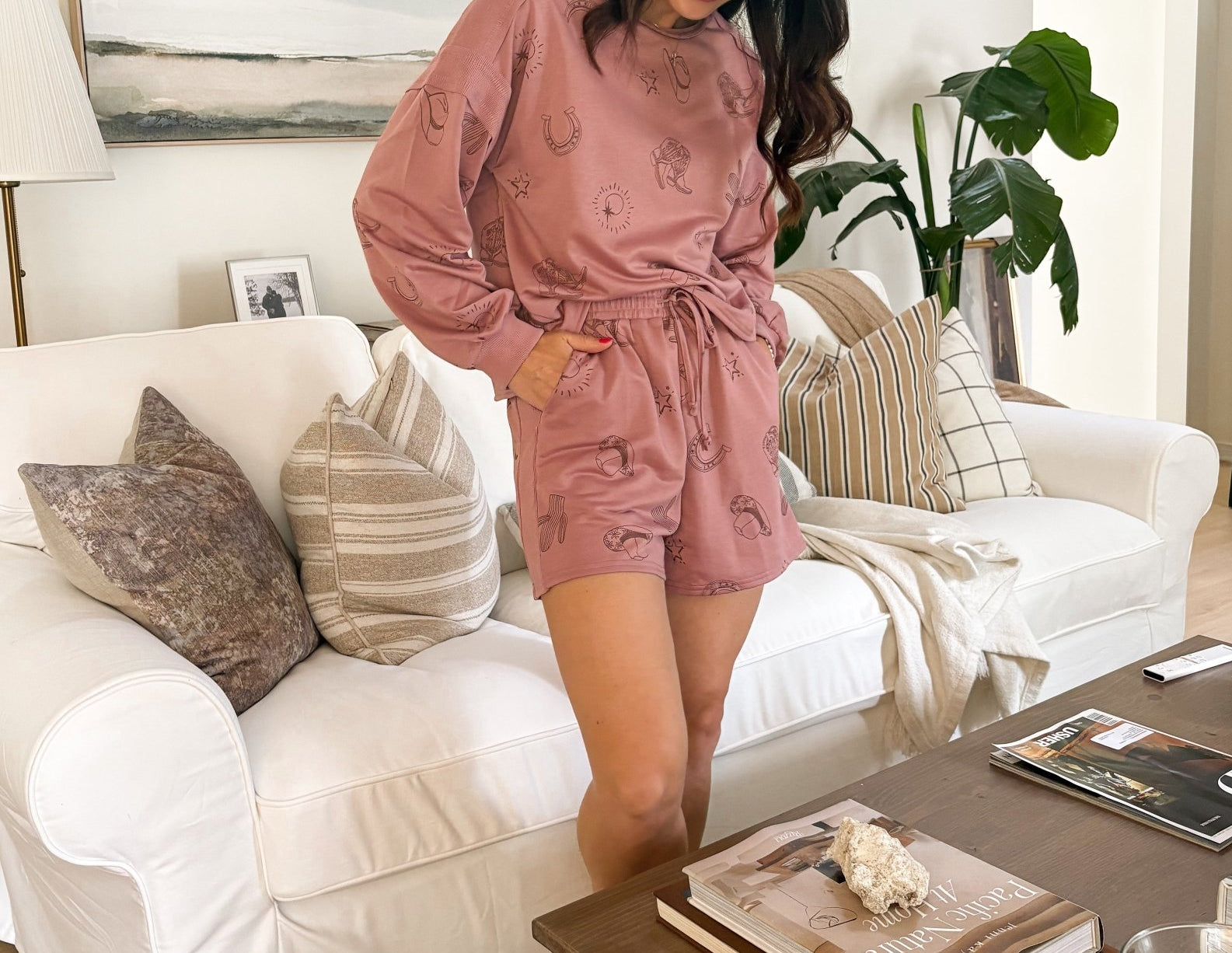 The Last Rodeo Western Print Lounge Set - Love and Lee Apparel