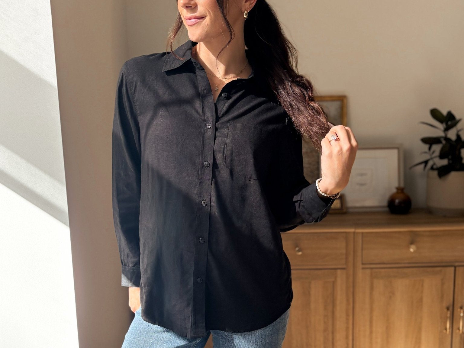 Cortland Long Sleeve Linen Blend Shirt - Love and Lee Apparel