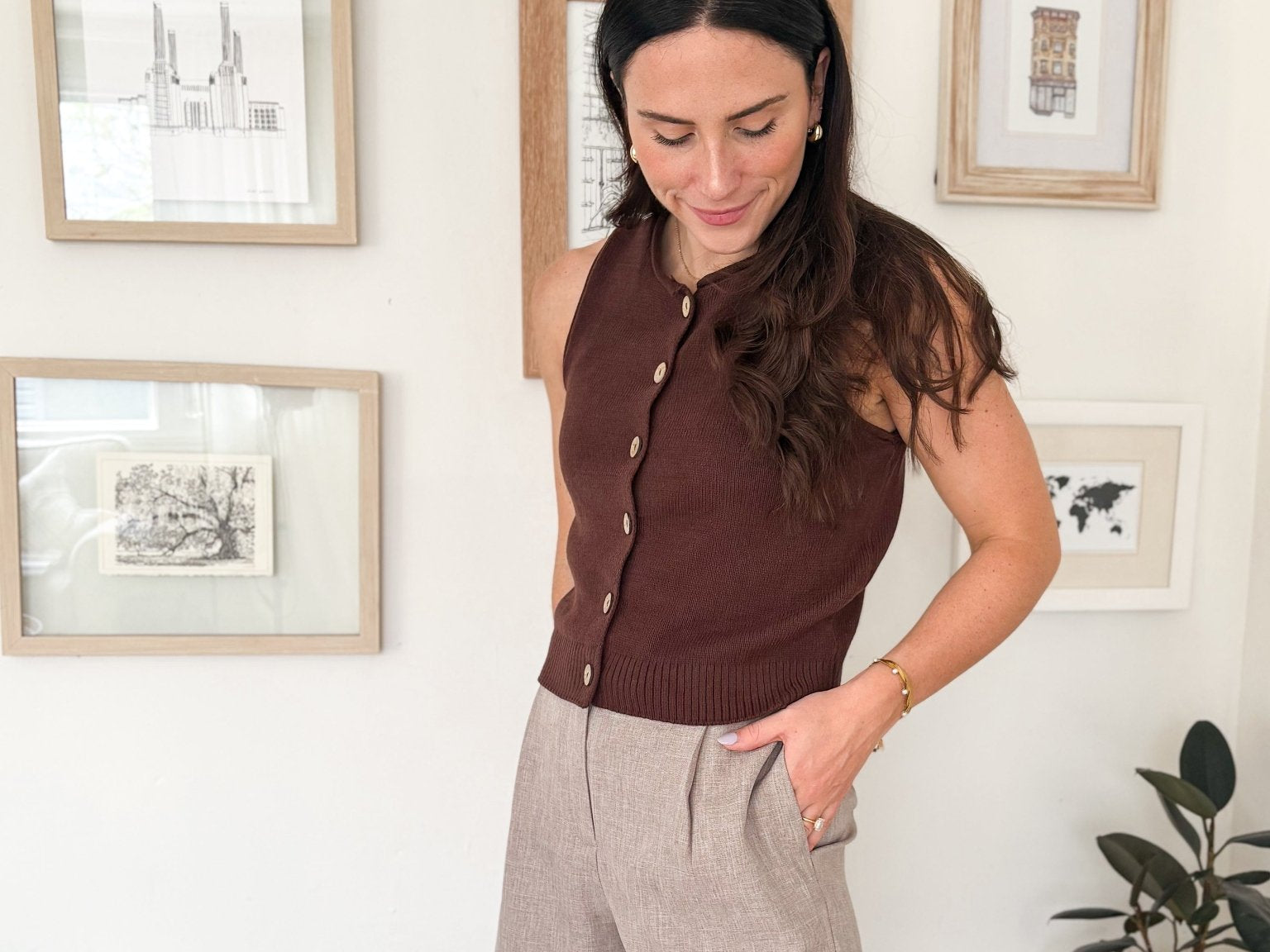 The Linda High Waisted Wide Leg Trouser Shorts - Love and Lee Apparel