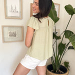 The Charlotte Light Green Blouse - Love and Lee Apparel