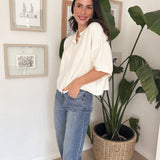 Morgann Short Sleeve Button Down Cardigan - Love and Lee Apparel