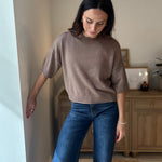 The Stone Hearth Exposed Seam Drop Shoulder Short Sleeve Pullover - Love and Lee Apparel