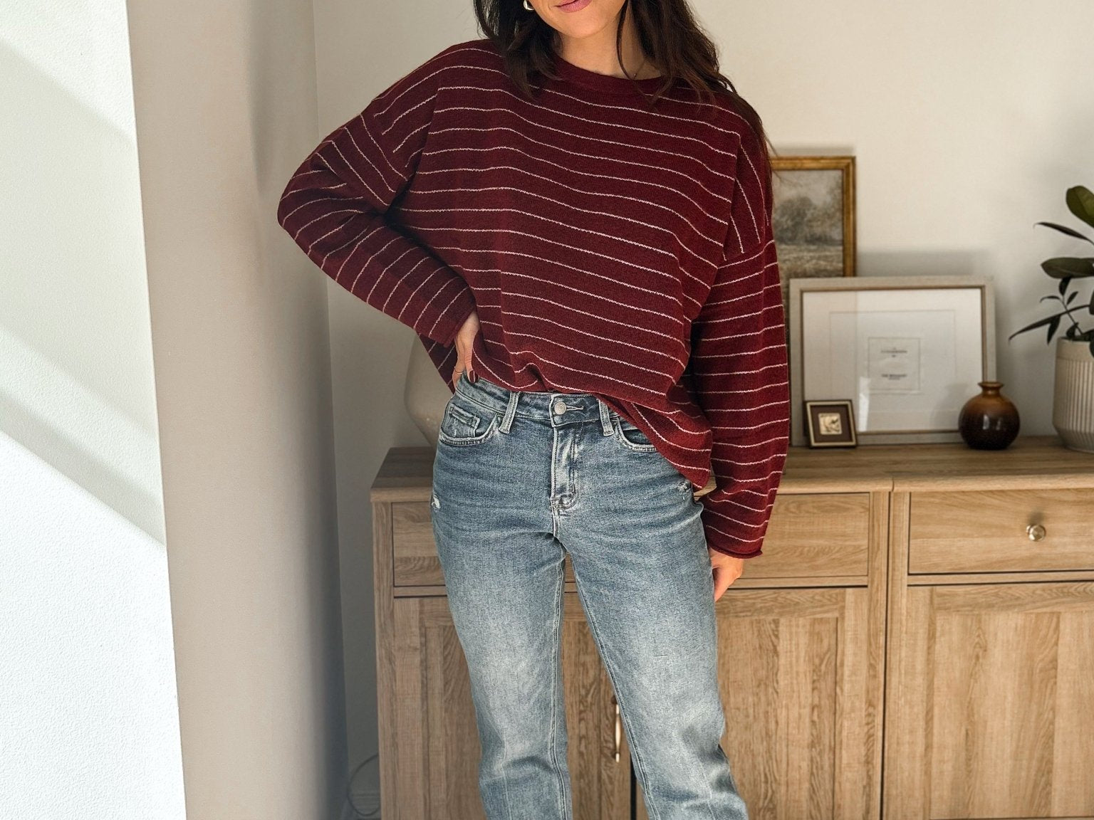 Crisp Air High Rise Raw Hem Ankle Straight Jeans - Love and Lee Apparel
