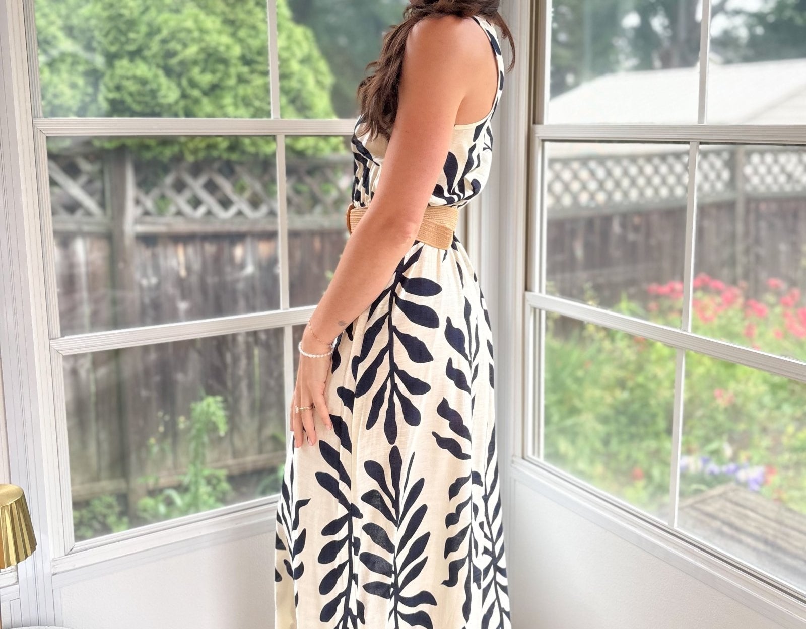 Ophelia Sleeveless Belted Midi Dress - Love and Lee Apparel