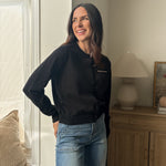 The 'October' Round Neck Contrast Piping Button Cardigan - Love and Lee Apparel