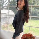 The Autumn Evergreen Raw Edge Cropped Knit Sweater - Love and Lee Apparel