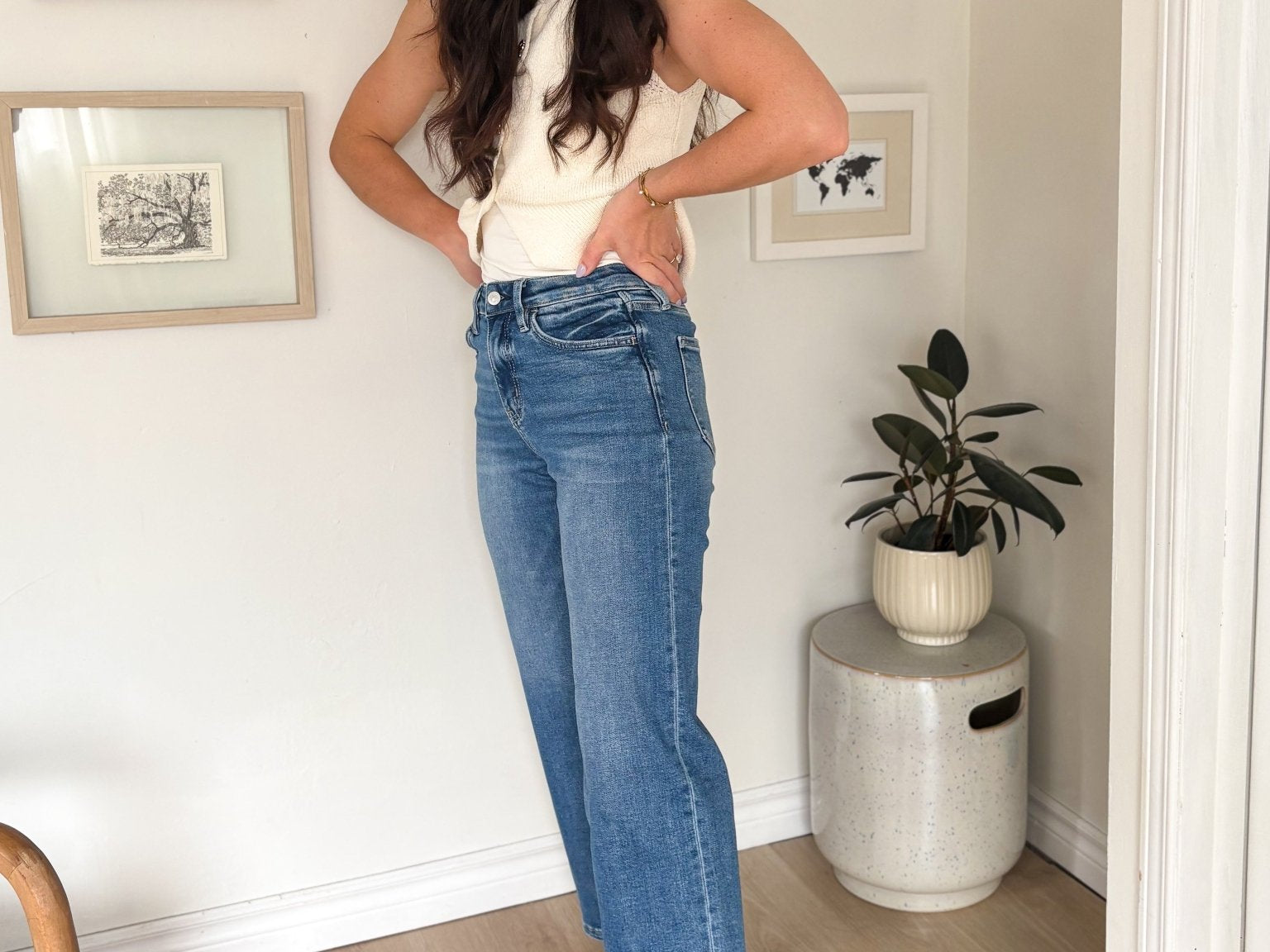 The Brielle High Rise Wide Leg Jeans - Love and Lee Apparel