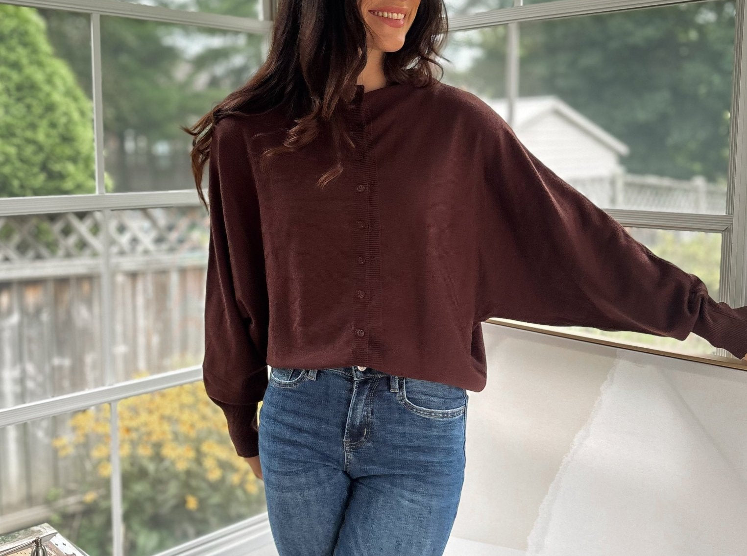 'Alumni Academy' Boat Neck Button Down Knit Cardigan Sweater - Love and Lee Apparel