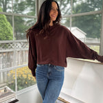 'Alumni Academy' Boat Neck Button Down Knit Cardigan Sweater - Love and Lee Apparel