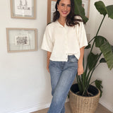 Morgann Short Sleeve Button Down Cardigan - Love and Lee Apparel