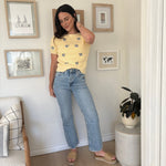 The Charlie 90's Super High Rise Ankle Slim Wide Jeans - Love and Lee Apparel