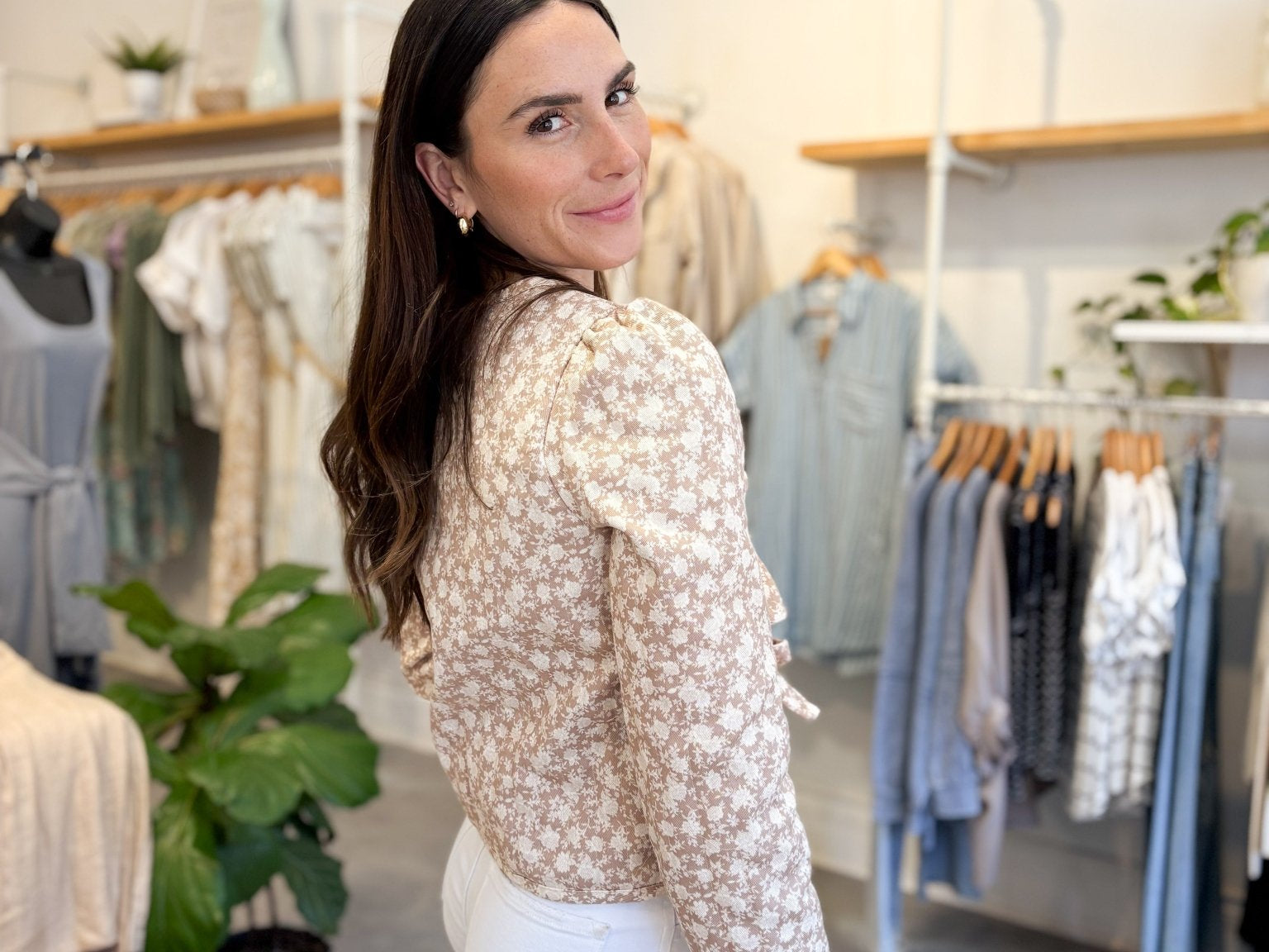 Marla Quilted Floral Shacket - Love and Lee Apparel