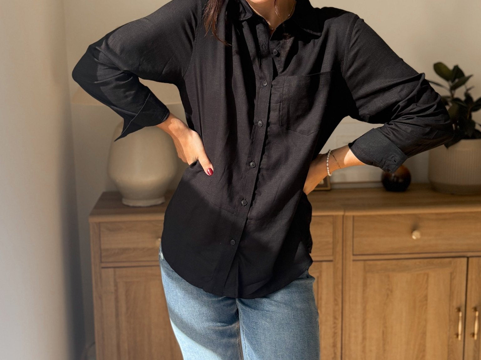 Cortland Long Sleeve Linen Blend Shirt - Love and Lee Apparel