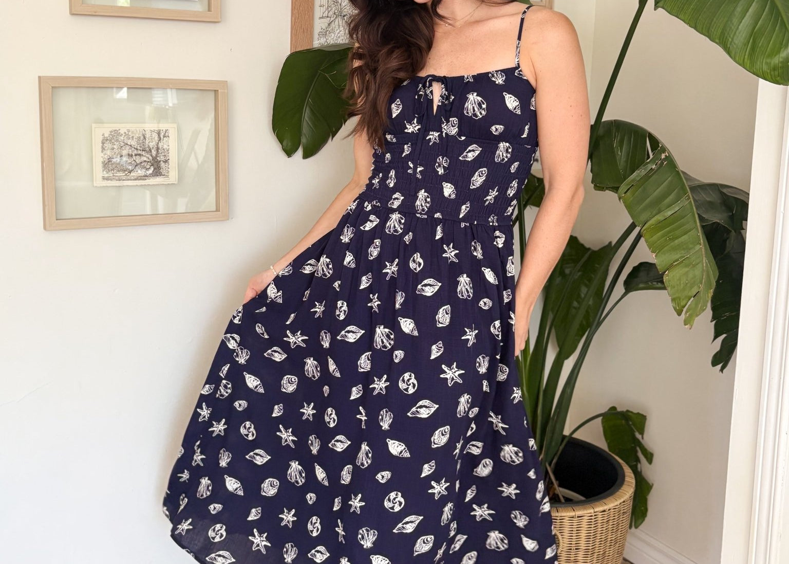 The Mia Coastal Patterned Dress - Love and Lee Apparel