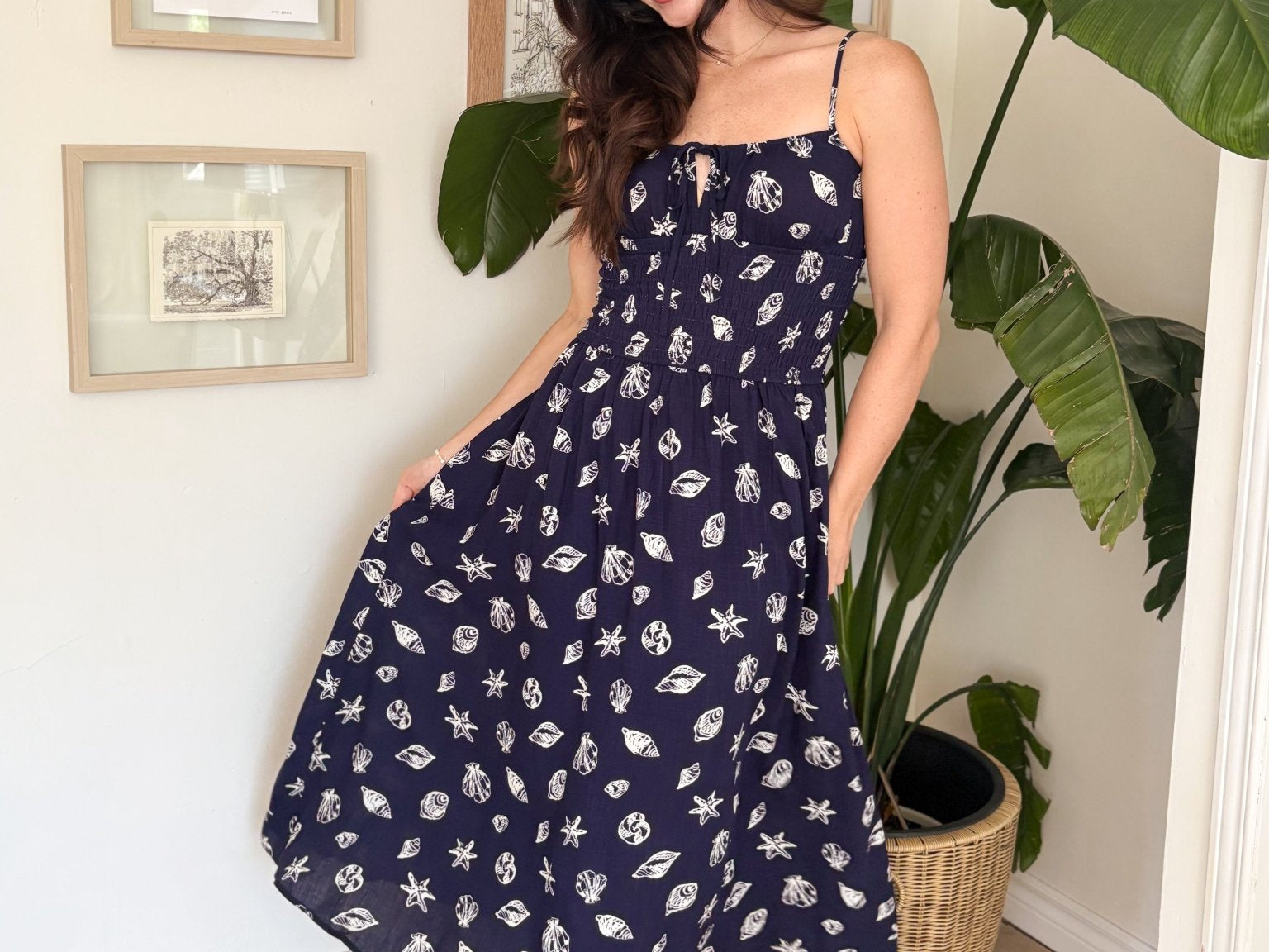 The Mia Coastal Patterned Dress - Love and Lee Apparel