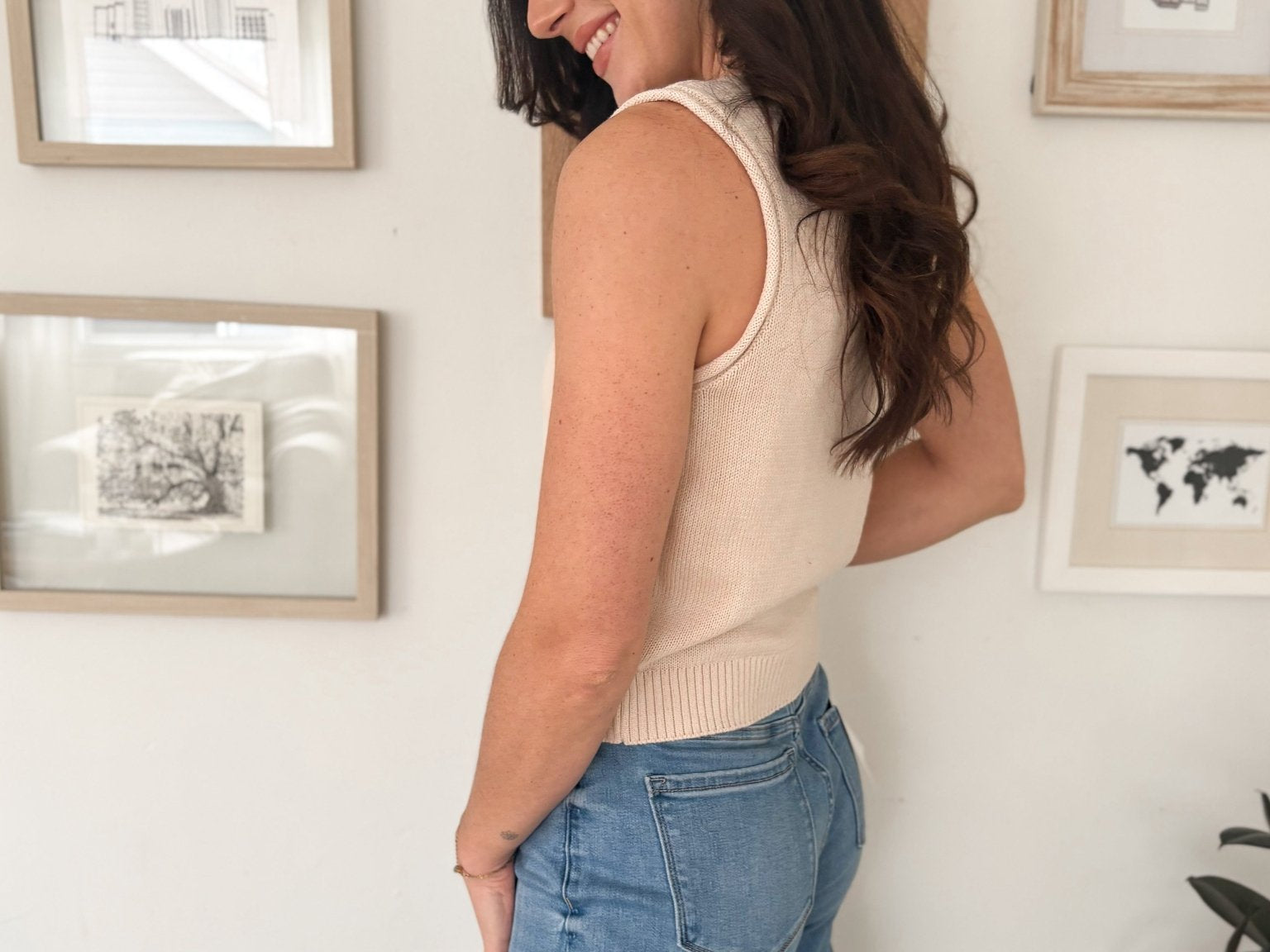 The Dakota Raw Edge Button Down Knit Cardigan Vest Top - Love and Lee Apparel