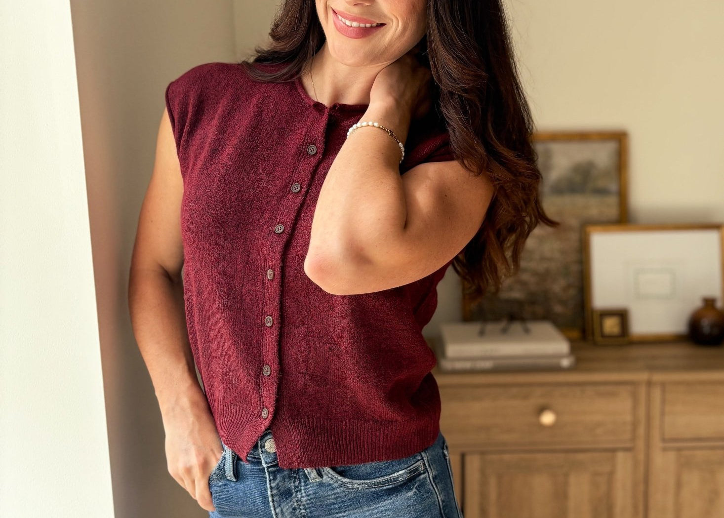 Cobblestone Street Cap Sleeve Sweater - Love and Lee Apparel