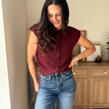 Cobblestone Street Cap Sleeve Sweater - Love and Lee Apparel