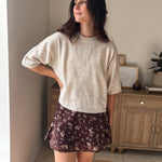 The Wyatt Heathered Crew Neck Half Sleeve Boxy Pullover - Love and Lee Apparel
