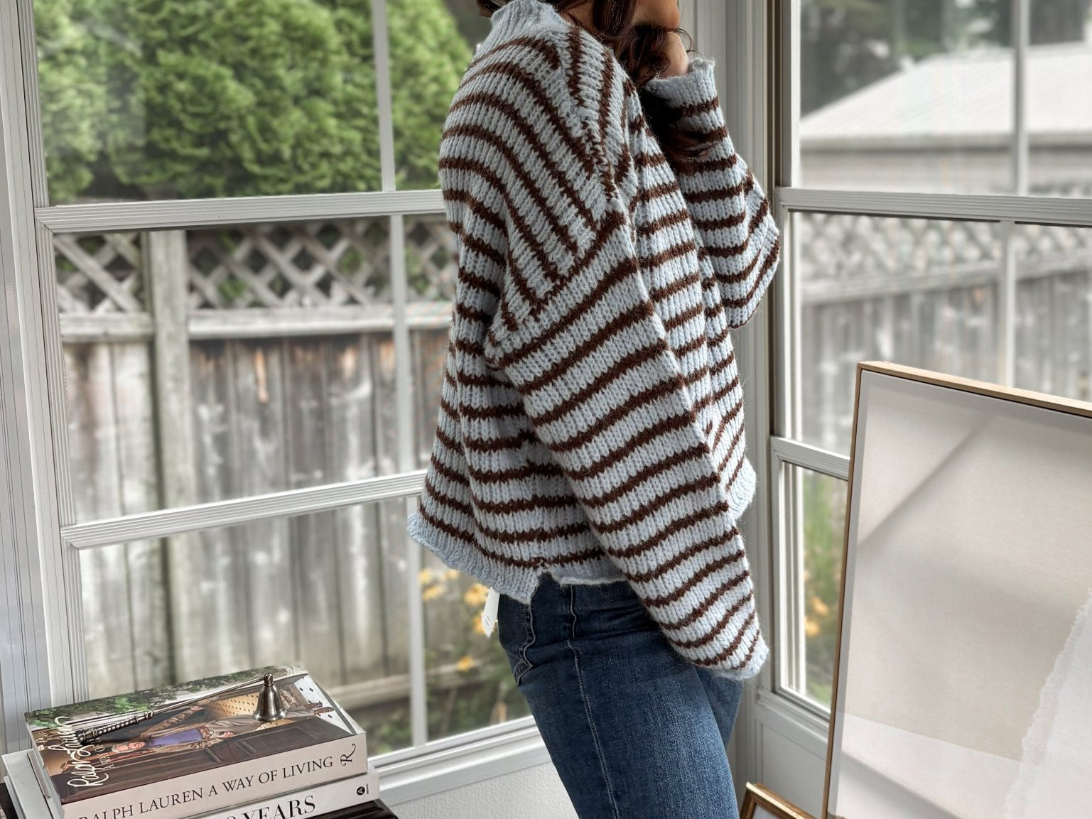 'Cozy Library' Knit Crewneck Sweater - Love and Lee Apparel