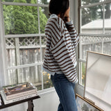 'Cozy Library' Knit Crewneck Sweater - Love and Lee Apparel