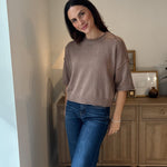 The Stone Hearth Exposed Seam Drop Shoulder Short Sleeve Pullover - Love and Lee Apparel