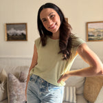 The Jasmine Raw Edge Drop Shoulder Knit Top - Love and Lee Apparel